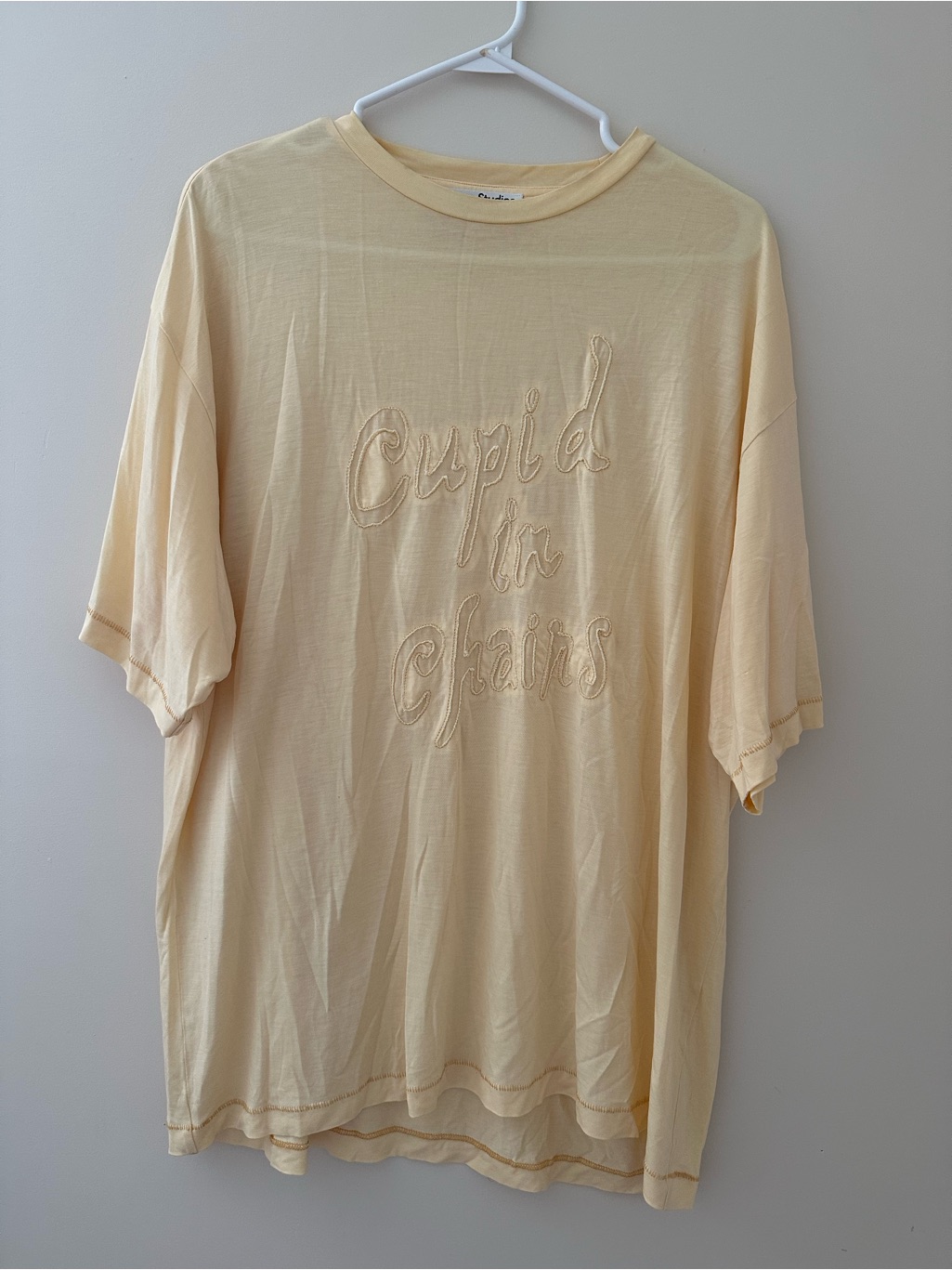 Acne Studios Yellow Graphic Tee